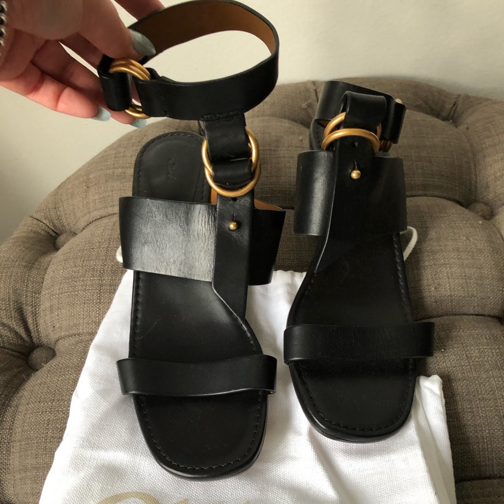Chloe leather sandals